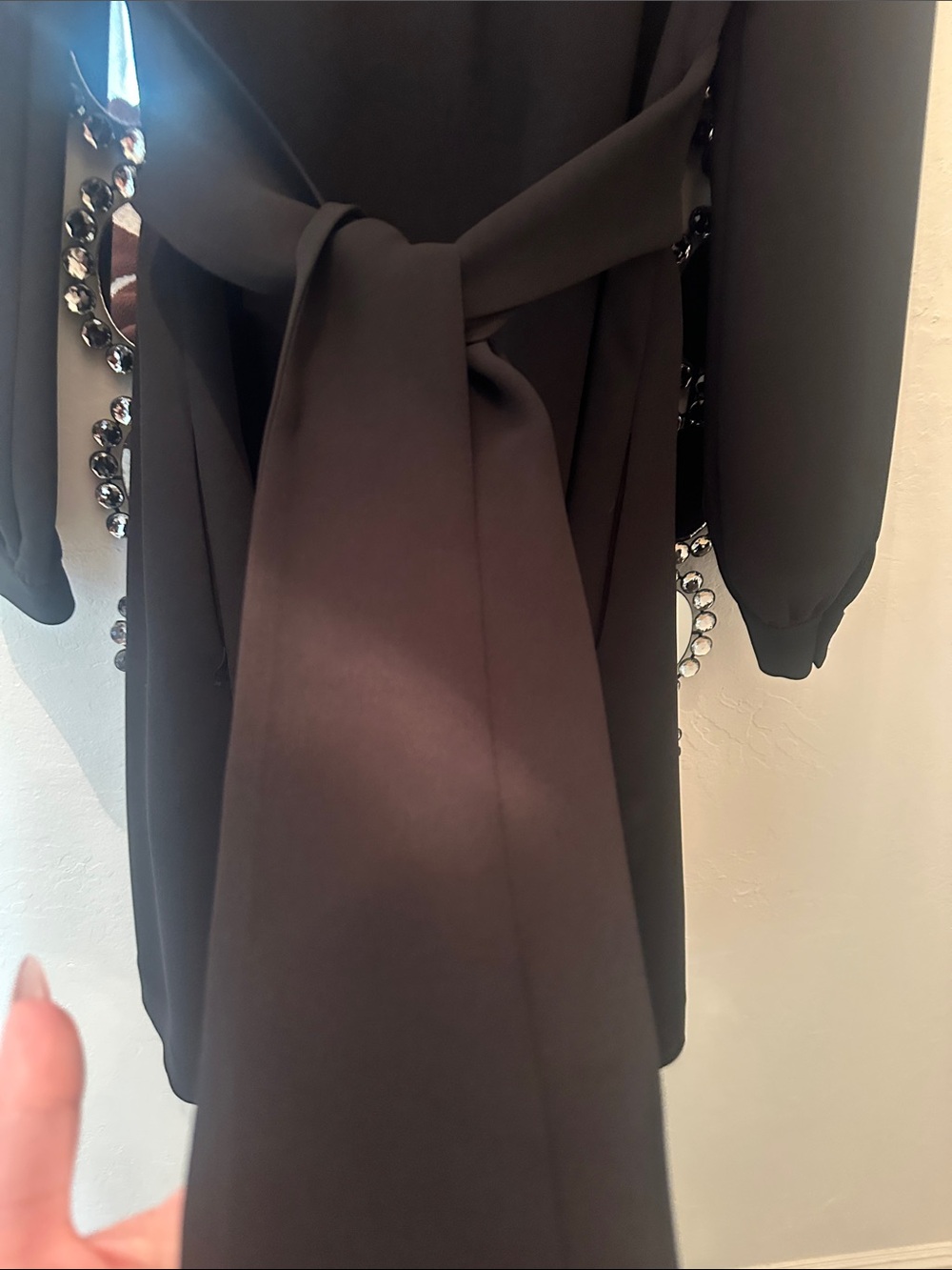 kate spade Black Long-Sleeve Wrap-Style Dress - Picture 7 of 9